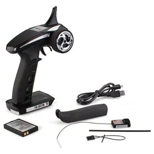 New Flysky FS-GT2B 2.4G 3CH System Transmitter + Receiver for RC Car Boat