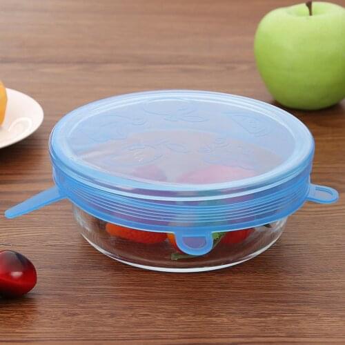 Practical Silicone Stretch Lids Multi-functional Durable Reusable Cookware Seal Cover For Kitchen Bowl Pot Food Fruit Fresh