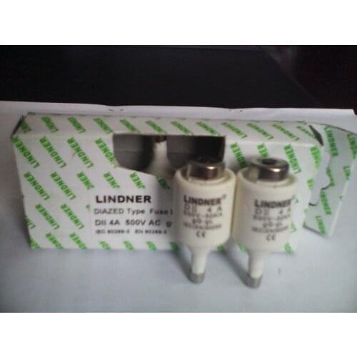 Fuses: LINDNER DIAZED Type Fuse Link DII 4A 500V gG/gL 597.0047 / DII 6A 500V 597.0067 / DII 10A 500V 597.0107