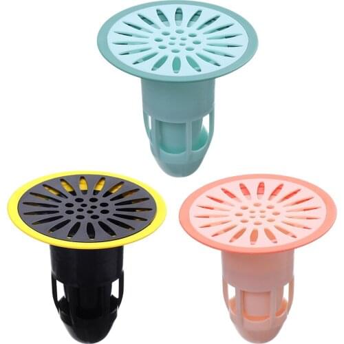 Bath Shower Floor Core Strainer Cover Plug Trap Silicone Anti-odor Sink Bathroom Water Drain Filter Insect Prevention Artifact
