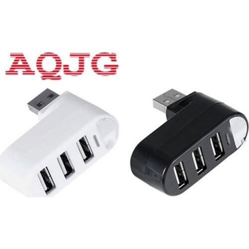 Rotatable High Speed 3 Ports USB HUB 2.0 USB Splitter Adapter for Notebook/Tablet Computer PC Peripherals AQJG