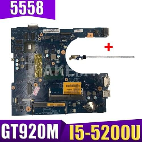 XinKaidi LA-B843P Laptop motherboard for Dell Inspiron 15-5558 14-5458 17-5758 original mainboard I5-5200U GT920M