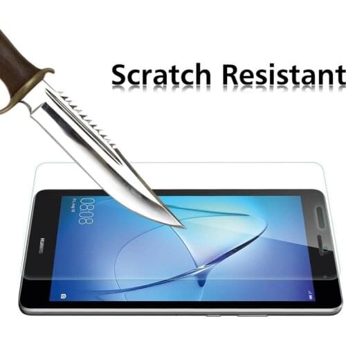 Real Glass 9H Tempered Glass Screen Protector Film For Huawei MediaPad T3 7.0 3G 7" BG2-U01 Tablet + Alcohol Cloth