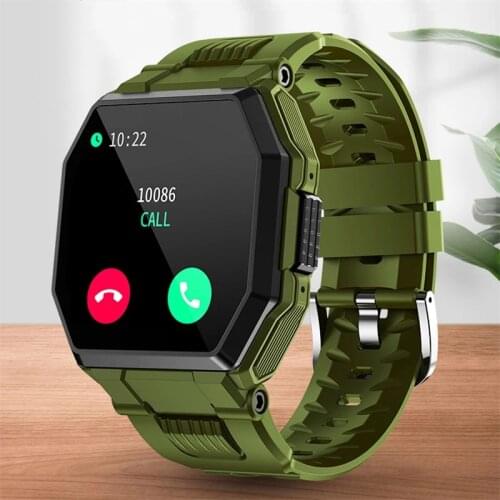 2021 Luxury Military sport Smart Watch Men Full screen touch Blood pressure Heart rate monitor Bluetooth call smartwatch Mens