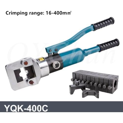20T Integral hydraulic pliers YQK-400C crimping pliers cable pliers copper aluminum terminal crimping pliers wire 22mm