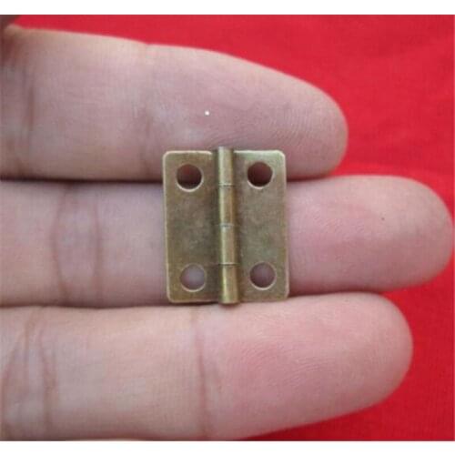 500pcs/lot 16x13mm Antique Bronze/Gold Cabinet Hinges Furniture Jewelry Boxes Small Hinge Furniture Fittings