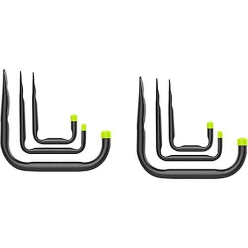 6Pcs Garden Trough Heavy Hooks Warehouse Hanging Hooks Wall Mounted Hanger for Garden Garage Bathroom Warehouse