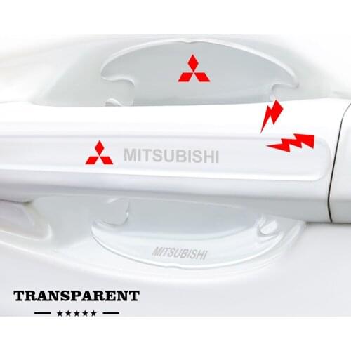 Car Door Handle Bowl Anti-collision Strip Scratch Protective Invisible Transparent Stickers For Mitsubishi Pajero Sport Lancer