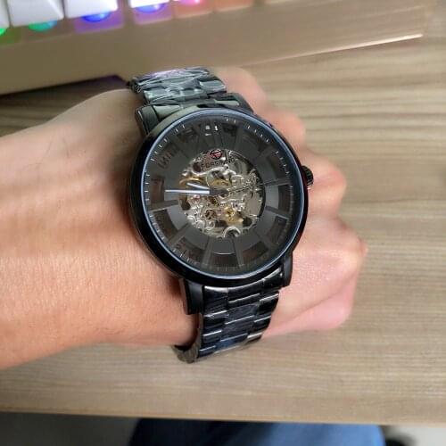 Men Watches Steampunk Open Work Inside Luxury Design Skeleton Mechanical Movement Mens Automatic Watches Top Brand Luxurry