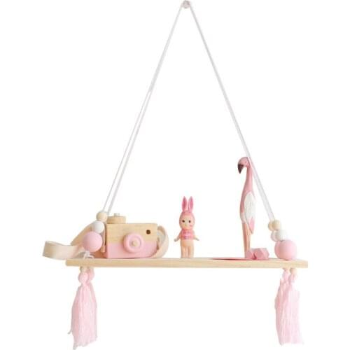 Wood Wall Storage Racks Home Decoration Hanging Storage Shelf Flower Pot Racks Living Room Wall Book Magazine Display Racks