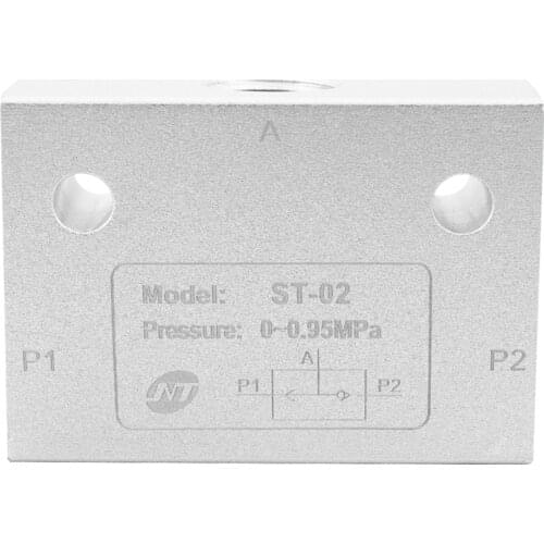 G 1/4 inch connection alloy pneumatic air shuttle valve ST-02