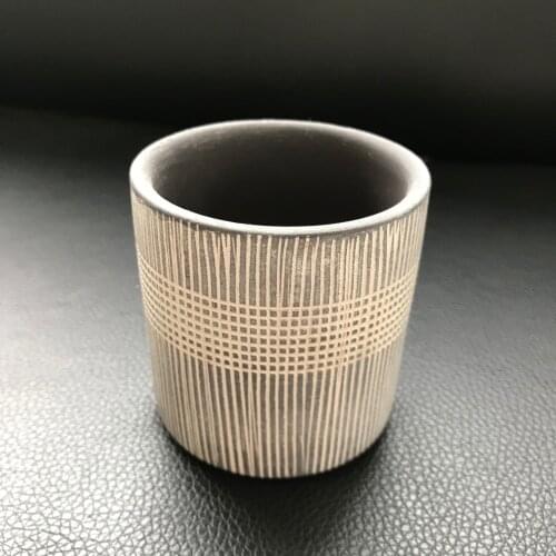 Multiple Lines Design Round Flowerpot Silicone Mold for Home Landsape Planter Mould Cement Clay Pot Molds