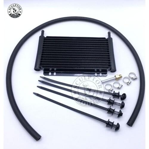Oil Cooler Aluminum Transmission Oil Cooler 15Row Automatic Stacked Plate Oil Cooler Radiator