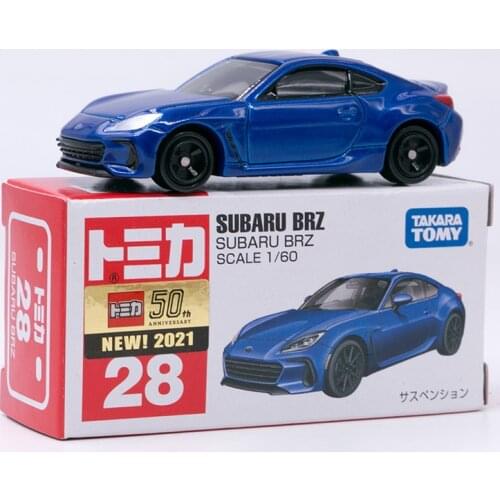Takara Tomy Tomica No.28 Subaru BRZ Blue Die-Cast Model Mini Car Toys for Boys and Girls #028