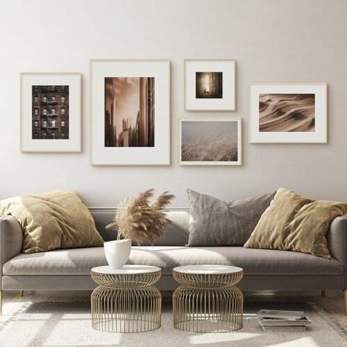 Minimalist modern small fresh Morandi art poster Nordic living room decorative painting picture hallway mural canvas print