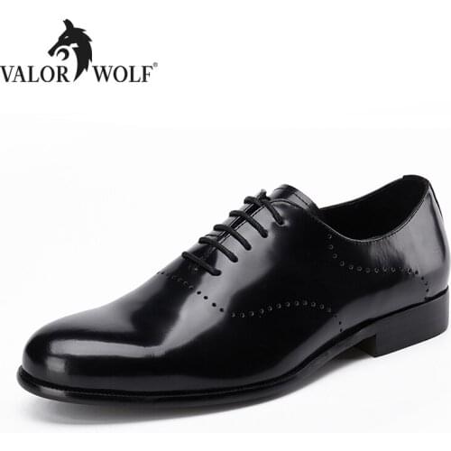 Shoes man patent leather fashion dress genuine