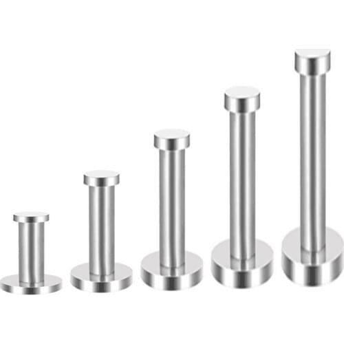 6 piece 2" 3" 4" 6" 8" stainless steel wall mount hook hook wall mounted coat rack hanger for bathroom, bedroom, kitchen
