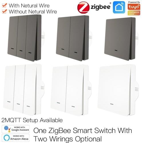 CATLION Tuya Wall Switch ZigBee Smart Wireless Key Light Remote Control Zero Line Fire Wire With /NO Neutral Switchs MI Home