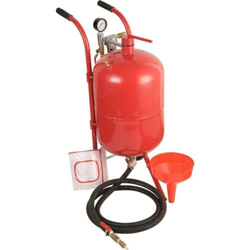 10gallon sandblaster,car repair sand blasting machine with portable blasting gun and blasting hose