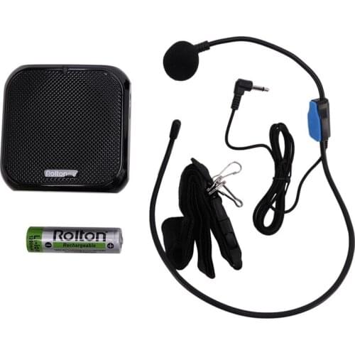 Rolton K400 Portable Voice Amplifier Amplifier with Line Microphone Speaker FM Radio MP3 Teacher Training