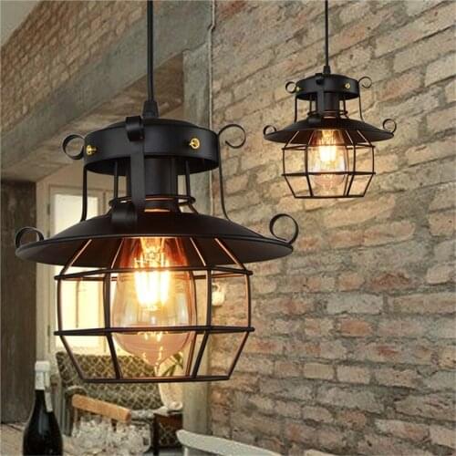 Industrial Chandelier light indoor decoration modern Pendants Hanging LED Lamp fixture for dining room bar coffee lighting sale