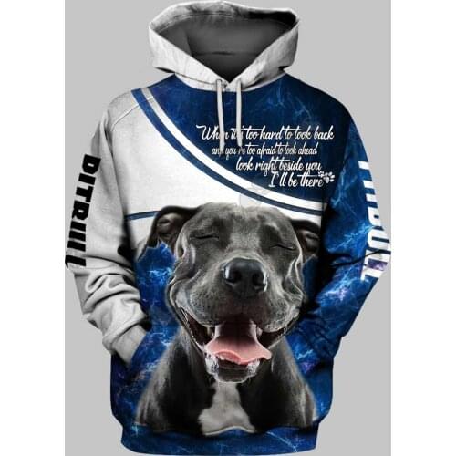 Pitbull 3D Hoodies Printed Pullover Men For Women Funny Sweatshirts Fashion Animal Sweater Drop Shipping 08