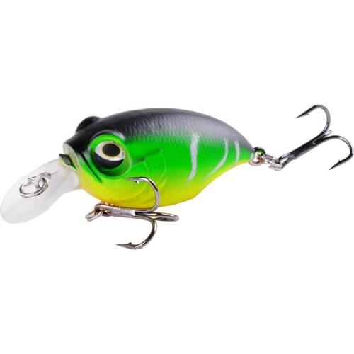 1Pc Crank Fishing Lures 5.8cm 8.4g Hard Bait Minnow Fishing Lure Bass Crankbait Swimbait Trout Baits with 8# Treble Hooks Tackle