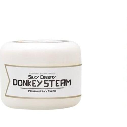 Elizavecca Silky Creamy Donkey Steam Moisture Milky Cream 100ml Donkey Oil High Moisturizing Essence Cream Anti Aging Day Cream