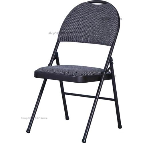 Simple Stool Backrest Chair Home Folding Chair Computer Chair Conference Chair Training Chair Portable Office Chair Dormitory Ch