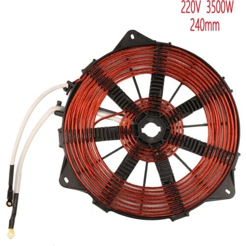 3500W 240mm Heat Coil, all Copper Wire Induction Heating Panel Big Power Induction Cooker Accessory