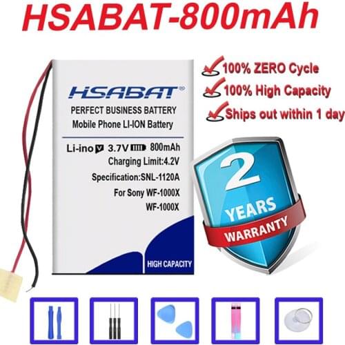 Top Brand 100% New 800mAh Battery for Sony WF-1000X Headset 2 Lines in stock