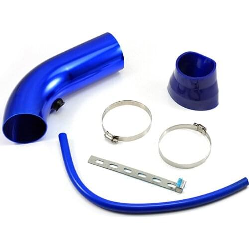Universal 76mm Intake Aluminum Pipe Rubber Hose Connect Filter Air Intake Tube For Cold Air Inlet 3inch Duct Pipe Kit