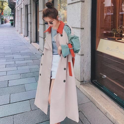 Женские двубортные тренчи WSRYXG China At AliExpress