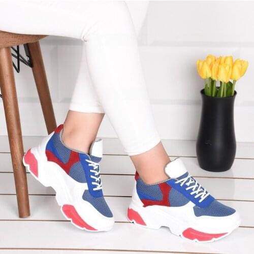 Womens High Sole Sneaker Sport Shoes