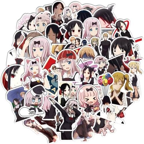 10/30/50 Anime Love Is War Cute Kaguya Sama Is Suitable for Girls Suitcase Guitar Graffiti Decoration Sticker Decals