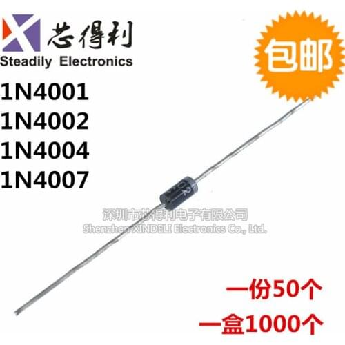 10pcs/lot 1N4001 1N4002 1N4004 1N4007 Rectifier Diode Do-41 1A100V-1000V