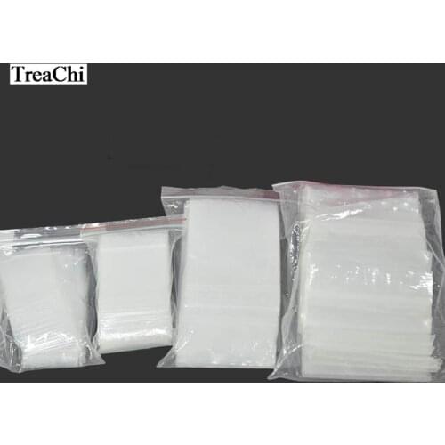100Pcs Thick Mini Ziplock Transparent Plastic Bag Useful Store Zip Zipped Lock Poly Bag Coin Ring Jewelry Packaging Bag 0.12mm