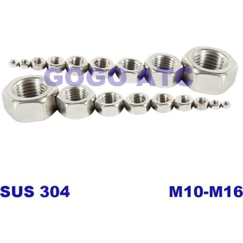 304 stainless steel 304 hex nut locking anti-loose nut hex screw cap durable Connector Waterproof and rustproof