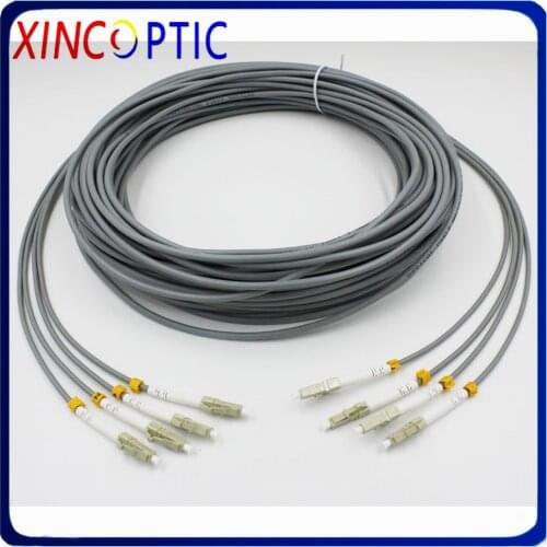 4Fibers,150M,4C OM1 MM 62./125,PVC Jacket,LC/UPC-LC/UPC Multimode ST FC SC LC-LC Armored Fiber Optic Patch Cord Cable