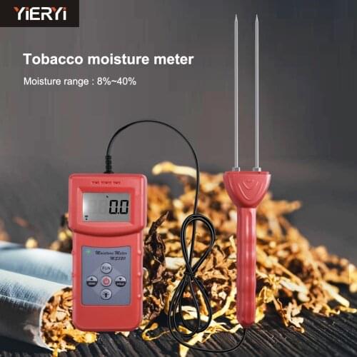 MS320 Tobacco Moisture Analyzer for Tobacco Stem Silk Flakes Tobacco Stem, Portable Accurate Hygrometer Moisture Meter