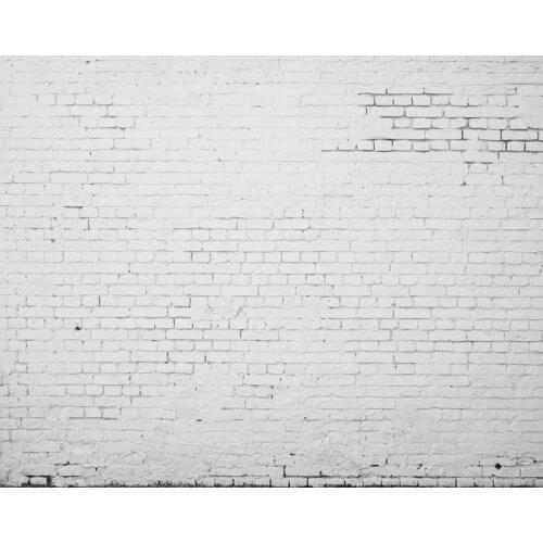 Seamless Vinyl Photography Background Old White Brick Wall Newborn Computed Printed Children Backdrops for Photo Studio ZR-60
