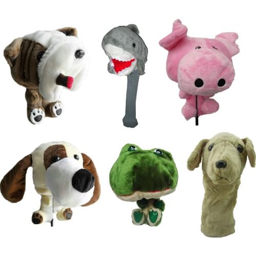 Animals Golf Head Covers Fit Up To Fairway Woods Men Lady Golf Club Cover Mascot Novelty Cute Gift