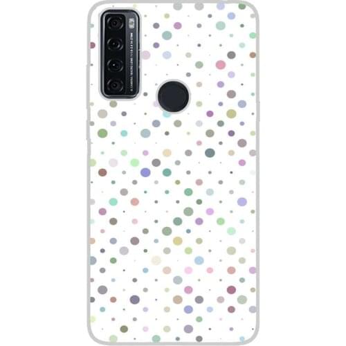 Compatible with TCL-20-SE-4G silicone gel tpu case cover case custom drawing design anti-shock polka dots 008 case
