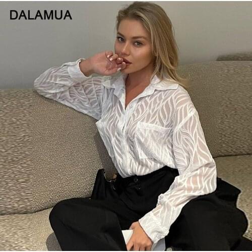 Женские шифоновые рубашки DALAMUA China At AliExpress