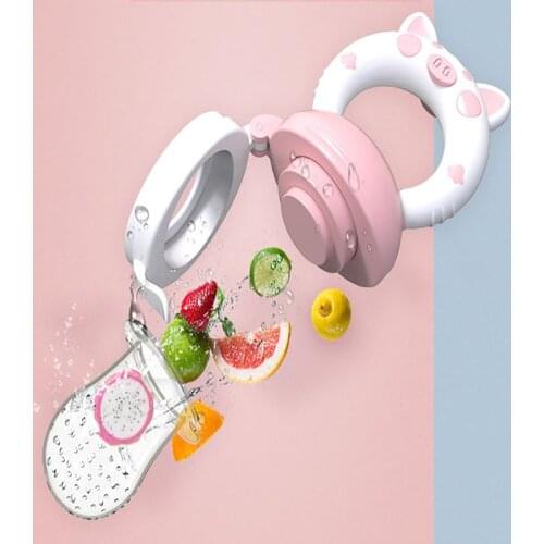 Baby Teether Fruit And Vegetable Happy Bite Bite Food Eat Fruit Molar Stick Baby Food Supplement Bag