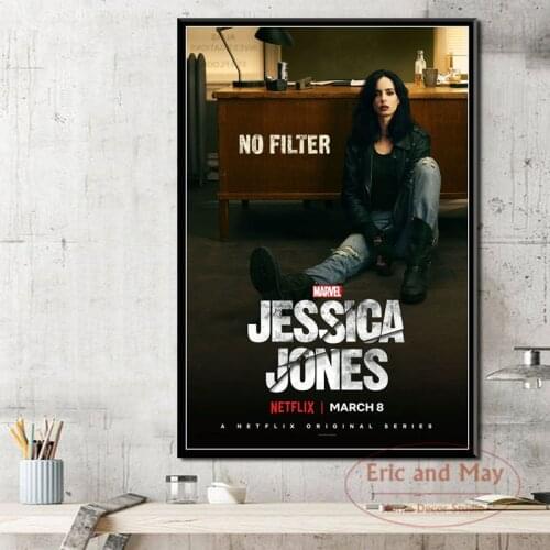 Jessica Jones Season 3 Hot Tv Series Posters And Prints Wall Pictures For Living Room Abstract Decorative Home Decor Cuadros