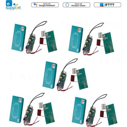 EWeLink WIFI Light Switch Modification Module Single Fire Switch Alexa Google Home Voice Control No Neutral Wire Needed Switches