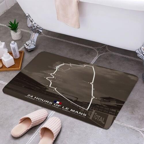 Le Mans Carpet Areas Rug Non-slip Floor Mat Rug 3D Printing Living Room Bedroom Door Mat Home Decoration