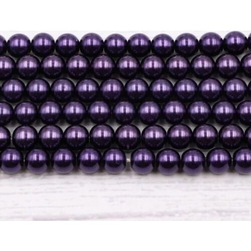 Round Imitation Pearl Various Size for Jewelry Marking Spacer Glass Shell Pearl Loose Beads DIY Bracelet Necklace Finding 15" B7