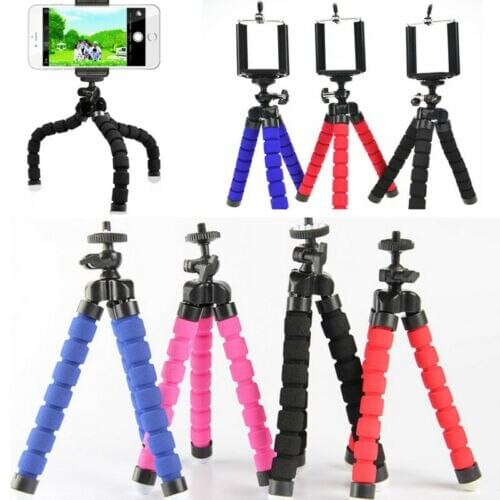 Mini Tripod Stand Rotatable Phone Holder Clip For Nikon Camera for Mobile Phone for iPhone 2D06